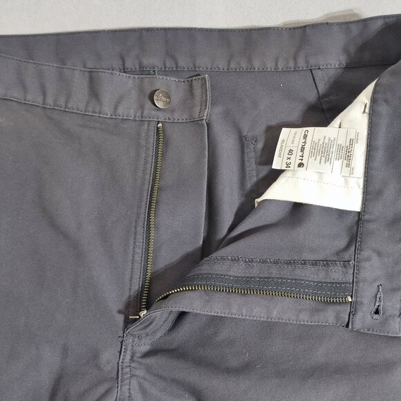Carhartt work pants men's sz 40X34 grey colour relaxed fit Rugged Professional - Picture 9 of 15
